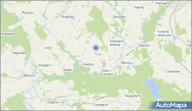 mapa Kierpajny Małe, Kierpajny Małe na mapie Targeo